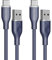 VOLTME Cable USB C Carga Rápida [1M, 2 pack] Cable Tipo C Nylon 60W, Compatible con iPhone 15 Pro Max, Galaxy S24 S23 S22, Huawei P50 P40 P30, Redmi 9A/10, Google Pixel, Azul