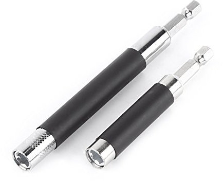 Adaptateur Porte-embout 13 * 5 * 1 1/4 à 4mm Hex, 2 Pièces Douille Hexagonale Extensible Magnétique 1/4 Pouce Adaptateur Porte-embout pour Tournevis électrique
