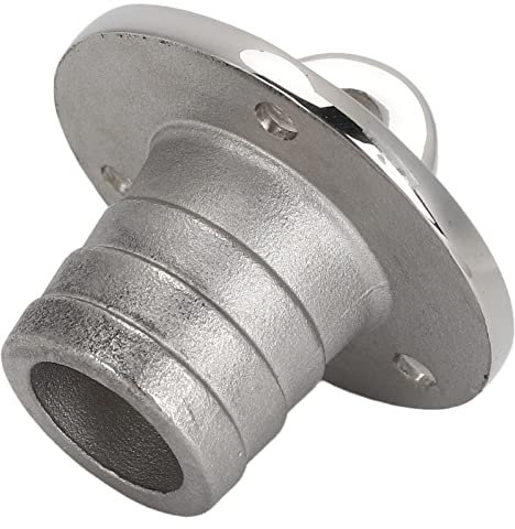 Garboard Ablassschraube, Edelstahl Heckablassschraube 25 Mm Runder Abflussstutzen Marine-Ablassöffnung Für Langlebigen Einsatz in Rauen Umgebungen