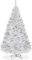 SOARS Weihnachtsbaum künstlich 150/180/210/240cm, Tannenbaum PVC künstlich mit Metallständer, Weihnachtsdeko Kunstbaum Christbaum, Weiß (150cm)