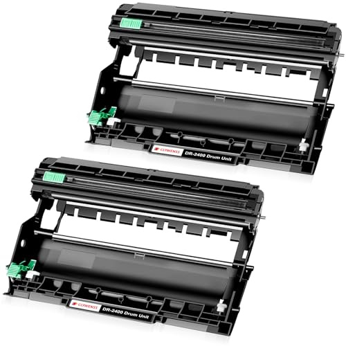 Clywenss DR2400 Trommel Kompatibel mit Brother DR-2400 Schwarz, 2er-Pack | für Brother MFC-L2710DW DCP-L2510D HL-L2350DW HL-L2375DW HL-L2310D L2370DN MFC-L2750DW MFC-L2710DN DCP-L2530DW Trommeleinheit