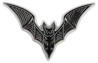 Ro Rox Chauve-Souris Personnage Gothique Badge Broche Noir Dessin Animé Vampire