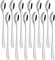 Vinsani Long Handle Latte Spoons, Set of 12 Stainless Steel Spoons Coffee Tea Dessert Silverware Ideal for Latte Coffee, Espresso, Hot Chocolate, Desserts & Ice Cream– 20cm / 7.8 inch (Silver)