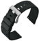 ANNEFIT Nylon Militär Uhrenarmband 22mm, Schnalle aus Edelstahl, Schnellverschluss Aatmungsaktive Armband für Herren Damen (Schwarz)