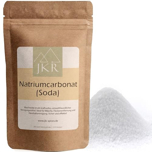 JKR GmbH Waschsoda 1000g | Soda Pulver das Haushaltswunder | Waschsoda gegen Grünbelag | Soda Reiniger | Reine Soda | im CO² neutralen wiederverschließbaren Doypack