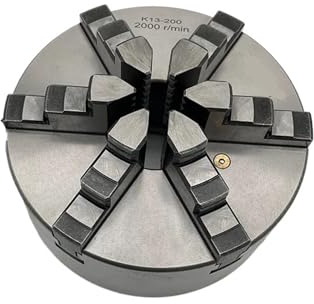 CIJIAOPOYU Drehfutter, 200 mm, selbstzentrierendes 6-Backen-Spannfutter K13-200, manuelles Metallspannfutter, Rollspannfutter for Tischdrehmaschinen