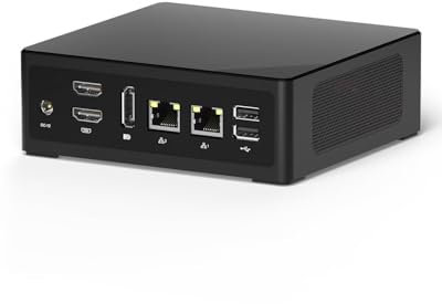 WEIDIAN Mini PC i3-N305 Win 11 Pro (jusqu'à 3,8GHz), Mini Ordinateur de Bureau 32Go DDR5, SSD NVME 1To, WiFi6 BT5.2, 3 écrans 4K (2HD+DP), 2X Gigabit Ethernet, 6USB, pour Le Bureau et la Maison