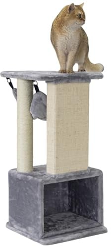 Nobby Kratzbaum Idris grau 40 x 40 x 88 cm