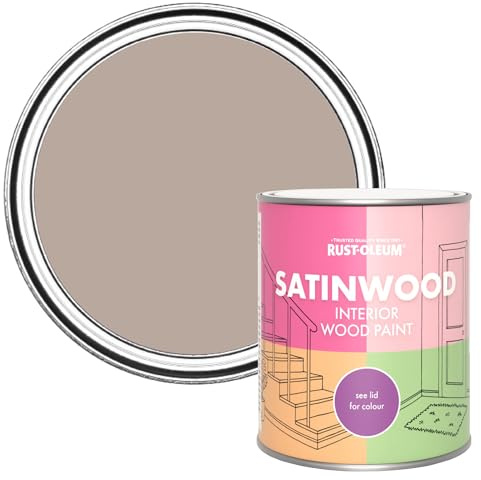 Rust-Oleum Interior Wood Paint in Satin Finish - Oatfield 750ml