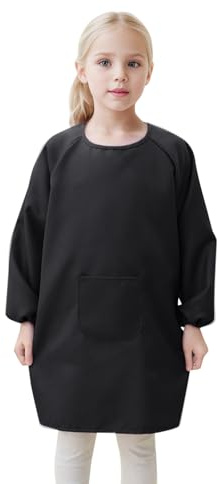 Generisch Tablier d'art pour enfant avec poche pour enfants, tablier de peinture d'artiste, blouse à manches longues