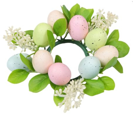 Kerzenring | Wiederverwendbar & Natürlich Wirkend Mit Detaillierter Optik,Ring Aus Künstlichem Grün Für Kerzen Zu Ostern | Deko Für Wohnzimmer Esszimmer Schlafzimmer Party Und Fotografie