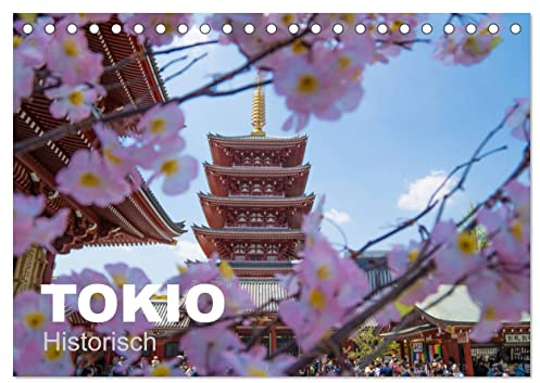 Tokio Kalender mit historischen Tempeln und Schreinen (Tischkalender 2025 DIN A5 quer), CALVENDO Monatskalender