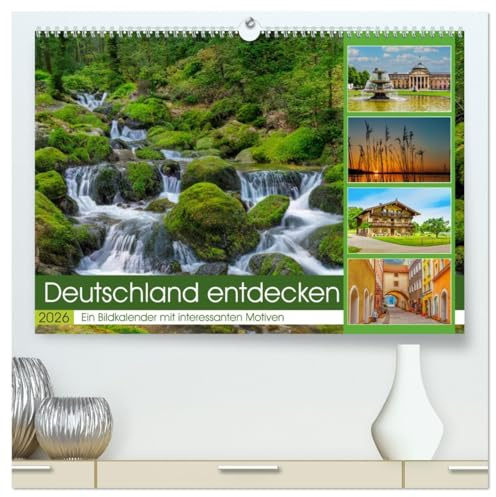 Deutschland entdecken (hochwertiger Premium Wandkalender 2026 DIN A2 quer), Kunstdruck in Hochglanz: Wunderschöne Motive und Sehenswürdigkeiten in Deutschland (CALVENDO Orte)