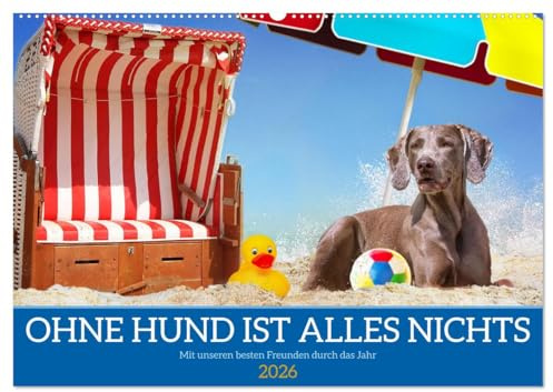 Ohne Hund ist alles nichts - Mit unseren besten Freunden durch das Jahr (Wandkalender 2026 DIN A2 quer), CALVENDO Monatskalender: In wunderschönen ... Hunderassen vorgestellt (CALVENDO Tiere)