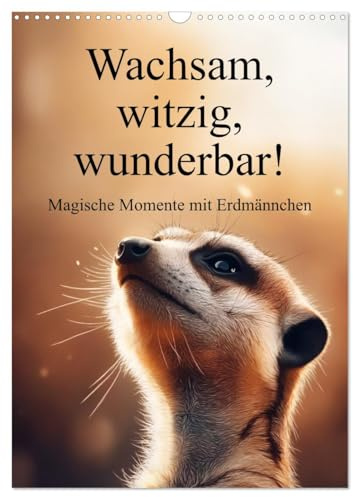 Wachsam, witzig, wunderbar! - Magische Momente mit Erdmännchen (Wandkalender 2026 DIN A3 hoch), CALVENDO Monatskalender: Der ultimative Erdmännchen Kalender! (CALVENDO Tiere)