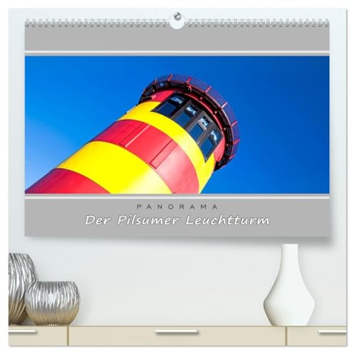 Der Pilsumer Leuchtturm (hochwertiger Premium Wandkalender 2026 DIN A2 quer), Kunstdruck in Hochglanz: Bezaubernde Panorama-Landschaftsaufnahmen vom Leuchtturm Pilsum (CALVENDO Orte)