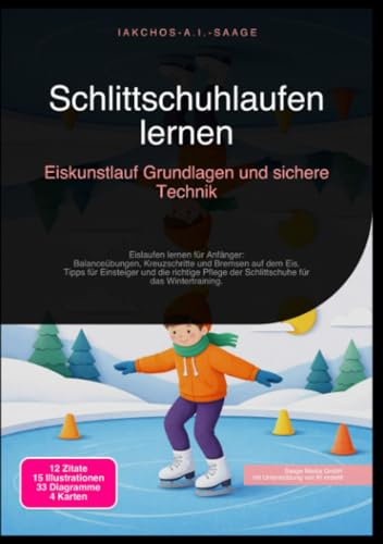 Schlittschuhlaufen lernen: Eiskunstlauf Grundlagen und sichere Technik: Eislaufen lernen für Anfänger: Balanceübungen, Kreuzschritte und Bremsen auf ... der Schlittschuhe für das Wintertraining.