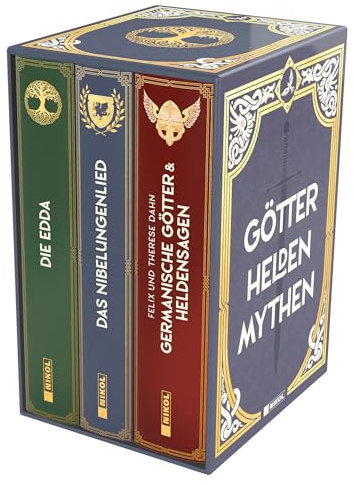 Götter - Helden - Mythen: 3 Bände im Schuber: Die Edda, Das Nibelungenlied, Germanische Götter- und Heldensagen