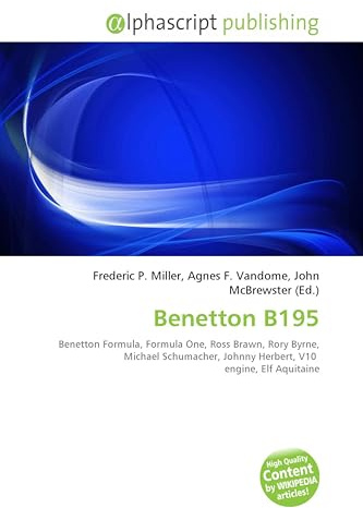 Benetton B195: Benetton Formula, Formula One, Ross Brawn, Rory Byrne, Michael Schumacher, Johnny Herbert, V10 engine, Elf Aquitaine