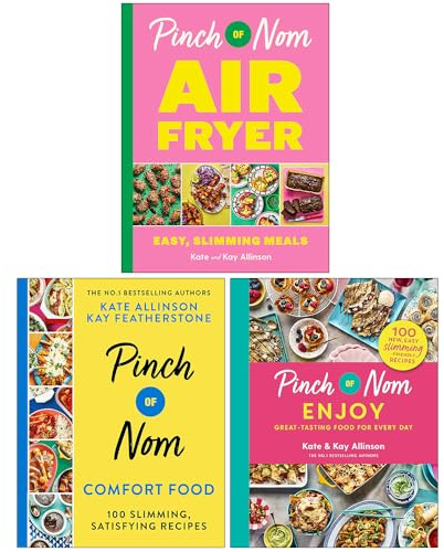 Pinch of Nom Collection 3 Books Set By Kay Allinson & Kate Allinson (Pinch of Nom Air Fryer, Comfort Food & Enjoy)
