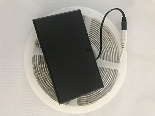 Online-Leds Battery Powered Operated 5M 12V Telescopic Flag Pole Flexible LED Light Strip – Blue Home, Kitchen and Outdoor Accent Lighting – Waterproof Lighting Kit – Self-Adhesive Backing