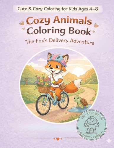 Cozy Animals Coloring Book: The Fox’s Delivery Adventure (Cozy Little Worlds, Band 4)