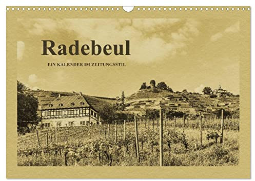 Radebeul - Ein Kalender im Zeitungsstil (Wandkalender 2026 DIN A3 quer), CALVENDO Monatskalender: Radebeul - Entdeckungen zwischen Dresden und Meißen (CALVENDO Orte)
