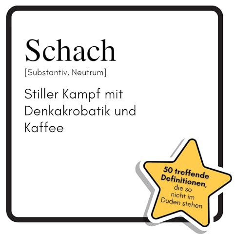 Schach: Stiller Kampf mit Denkakrobatik und Kaffee. Das lustige Geschenkbuch für Mann, Frau, Kollege, Freund zu Geburtstag, Weihnachten