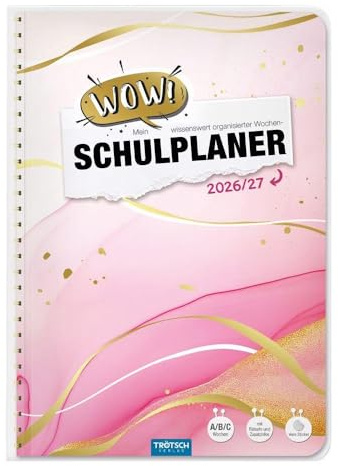TRÖTSCH Schulplaner WOW Marble 26/27