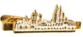 Krawattennadel Kölner Skyline Gold