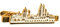 Krawattennadel Kölner Skyline Gold
