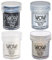 Wow! Prägepulver, Schwarz-Weiß-Bündel, Primärebenholz, deckendes helles Weiß, weiße Perle, klarer Glanz, 15 ml