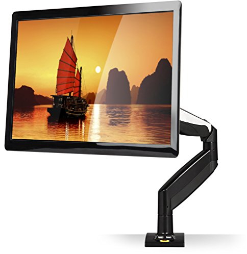 StandMounts Drehbare Halterung für LED-Monitor, 55,8 cm (22 Zoll) – 32 Zoll, VESA 75 x 75 und 100 x 100 mm, Belastung 8 kg, F85A, Schwarz
