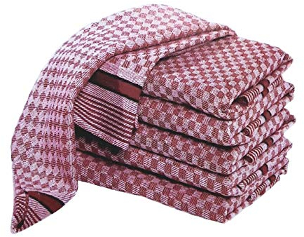 Arle-Living Premium Grubentücher 45x90 cm - 100% Baumwolle Halbzwirn Gastronomie/Haushalt Küche Werkstatt (rot, 10)