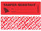 100 x manipulationssichere Sicherheitsaufkleber Klebeband Garantie Void Resistant Labels Seals Safety Prevent Open (3,18 x 8,94 cm) 100 Stück rot