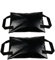 Grantien Sacco di Sabbia per Porta da Calcio, 2 Pezzi Ancora con Zavorra con Maniglia E Tasca Interna per Porta da Hockey Rete da Golf, Vuota, PVC Nero 29 * 44cm