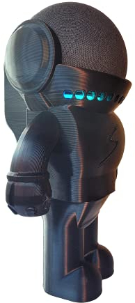 Splin Table Stand Holder Compatible with Alexa Smart Speaker Echo Dot (4th gen) -Amazon- Astro Hero Robot (Black)