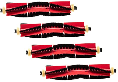 vhbw 4x Rundbürste Bürstenset kompatibel mit Xiaomi Mi Robot Mijia 1S, Vacum (1.Gen) Saugroboter - Rollenbürste, Hauptbürste