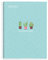 Novilla Miquelrius - A5-Notizbuch, 1 Farbstreifen, 80 karierte 5-mm-Blätter, 90-g-Papier, 2 Löcher, hartlaminierter Einband, blaue Kaktusfarbe