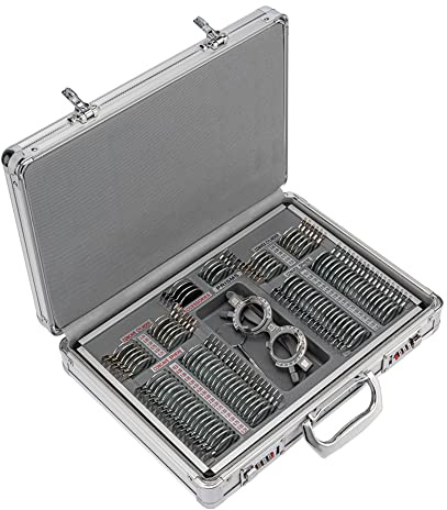Aist Optics 104 Probelinsen-Set, Metallrand, Aluminiumgehäuse, kostenloser Testrahmen