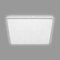 BRILONER Leuchten - LED Deckenlampe mit Sternenhimmel, LED Deckenleuchte Sternendekor, Backlighteffekt, Flach, Neutralweißes Licht, 370x370x50 mm, chrom-matt