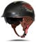 BOSERMEM Motorradhelm Mit Schutzbrille DOT/ECE-Zugelassen, Jethelm Roller-Helm Scooter-Helm Moped Mofa-Helm Chopper Vintage(Mattschwarz Lucky, XXL 63-64cm)