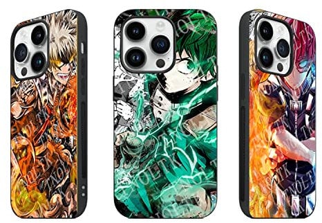 TNOLTK 3D iPh 14 Case Anime Motion Anime Phone Case Shockproof Soft TPU Anti-Scratch Non-Slip Japanese Manga Case for iPh 14 6.1 Inch