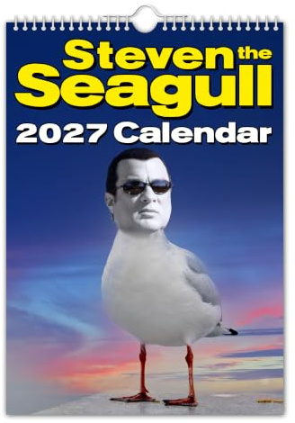 Steven 'THE' Möwe – 2024 – A3 Wandkalender // Lustig/Witzig/Weihnachten/Geburtstag/Geschenkidee/Geschenk/Neuheit/Humor/Wichtel/Wichtel/Jahresplaner/Bürogeschenk