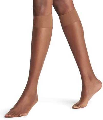 FALKE Damen Shelina 12 DEN Kniestrümpfe ultra transparent schimmernd