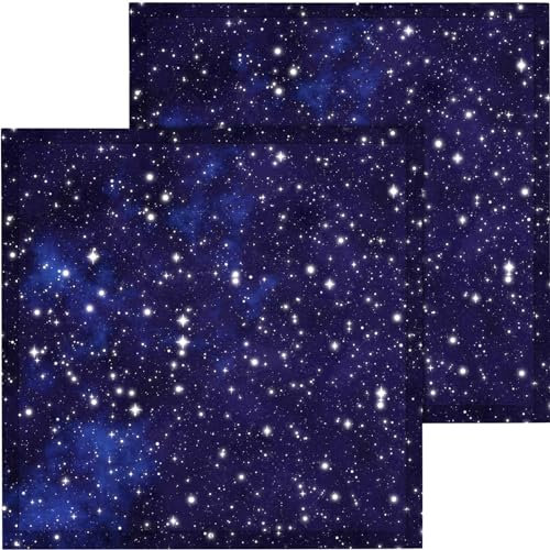 Baquler 2 Pcs Fluorescent Light Covers 2 x 2 ft Light Filters Magnetic for Ceiling Lights Classroom(Starry Sky)