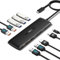 Lemorele Docking Station USB C Hub 2 HDMI 10Gbps - 4*USB A 3.2, 3*USB 2.0, PD100w Ricarica 10in 1 Adattatore Multiporta Hub USB C Dock Station Dual Monitor 4k Display Macbook air pro Laptop