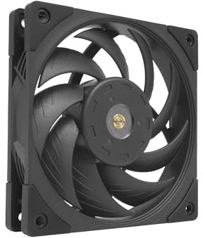 Mars Gaming MFNC, Ventilador PC PWM 120mm, Rodamiento FDB de Cobre Hiperbalanceado, Ventilador Silencioso con Diseño de Aspas Híbridas, Ventilador Ordenador Profesional, Negro