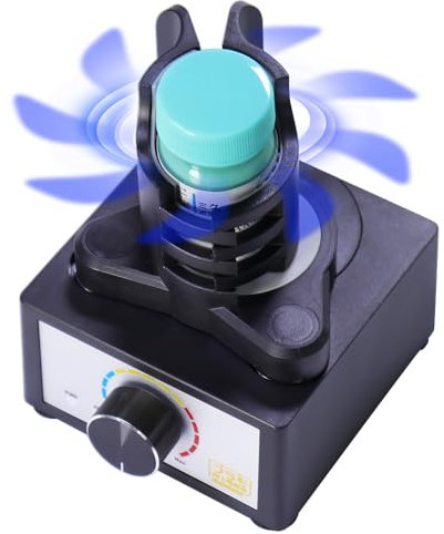 GUNDDIYCLUB Mini Vortex Mixer, DIY/Gundam Model Paint Shaker, Hands-Free, 300~2400rpm, Three-Stage Speed Mix, Suitable 10-100ml Shaker, for Paint, Nail Polish, Lab, Paints Acrylic, Eyelash Adhesives