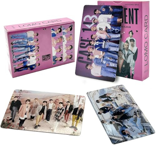 Photocard S-Kids, S-K-Z00 Photocard, 55Pcs Kpop Lomo Cards, Kpop S-K-Z00 Album Photocards, Cadeau pour Fans Enfants(Violet)